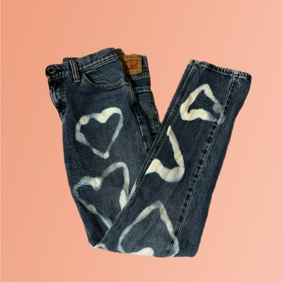 🤍 Custom Levi Jeans - Picture 1 of 15